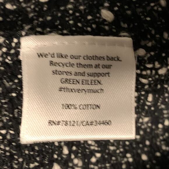 Eileen Fisher Women's Wrapped Cotton Nubble Sweater Cardigan Plus Size 1X Black - Picture 9 of 9